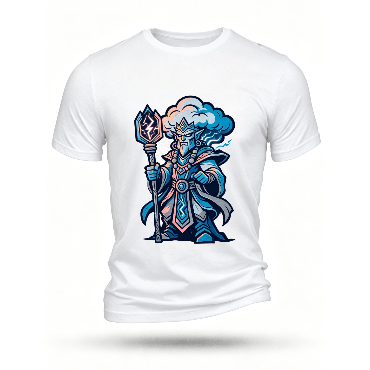 White T-shirt, front print