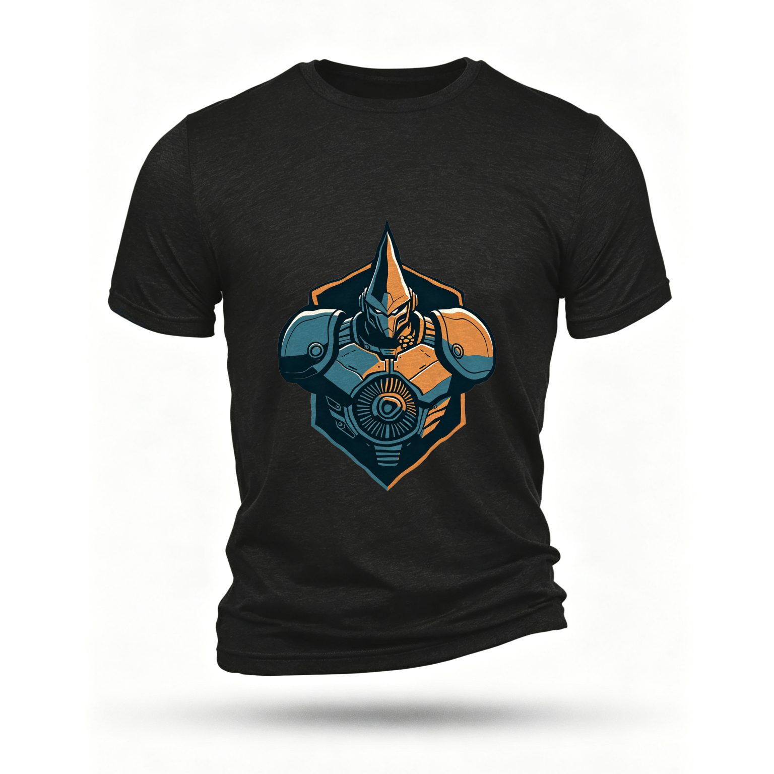 Black T-shirt, front print