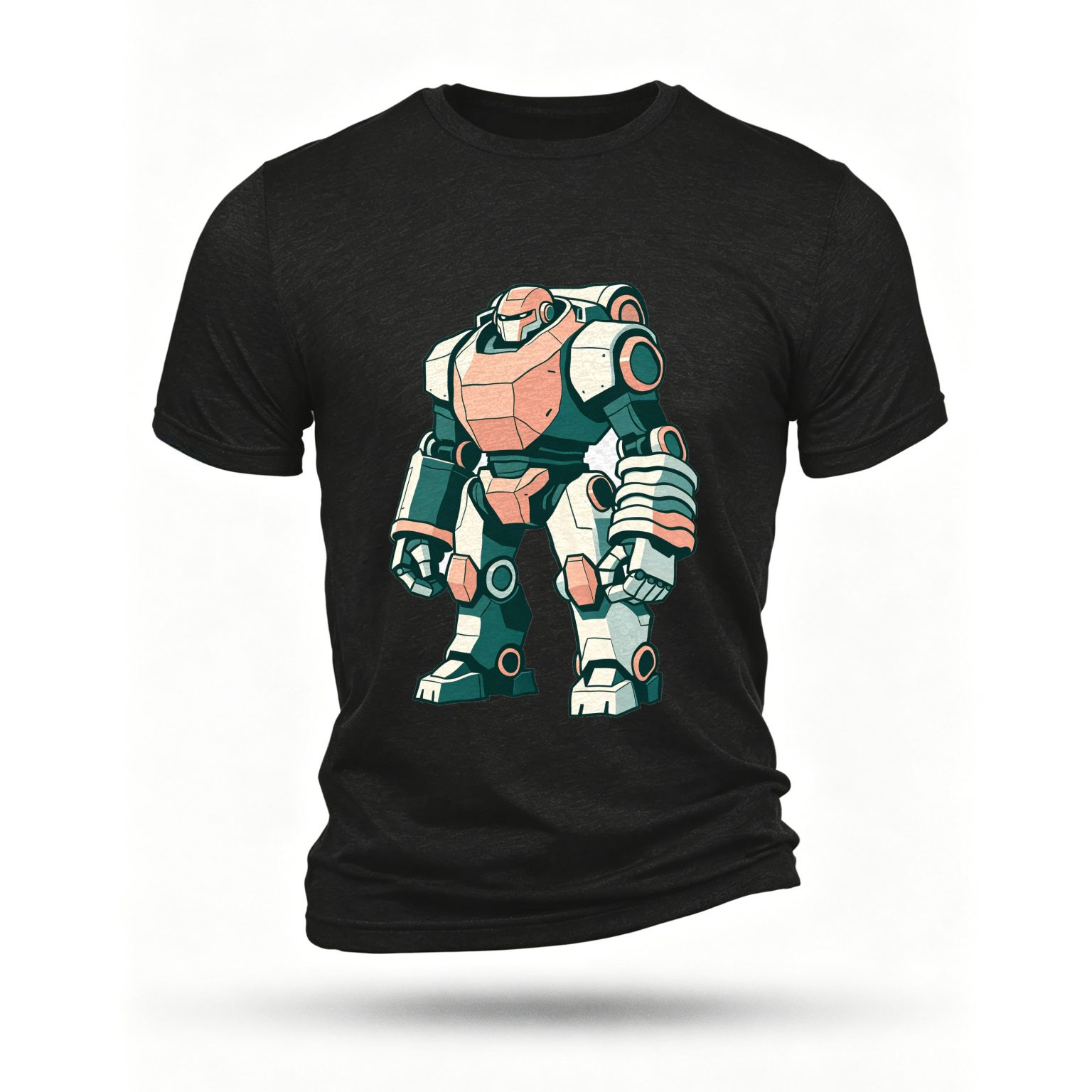 Black T-shirt, front print