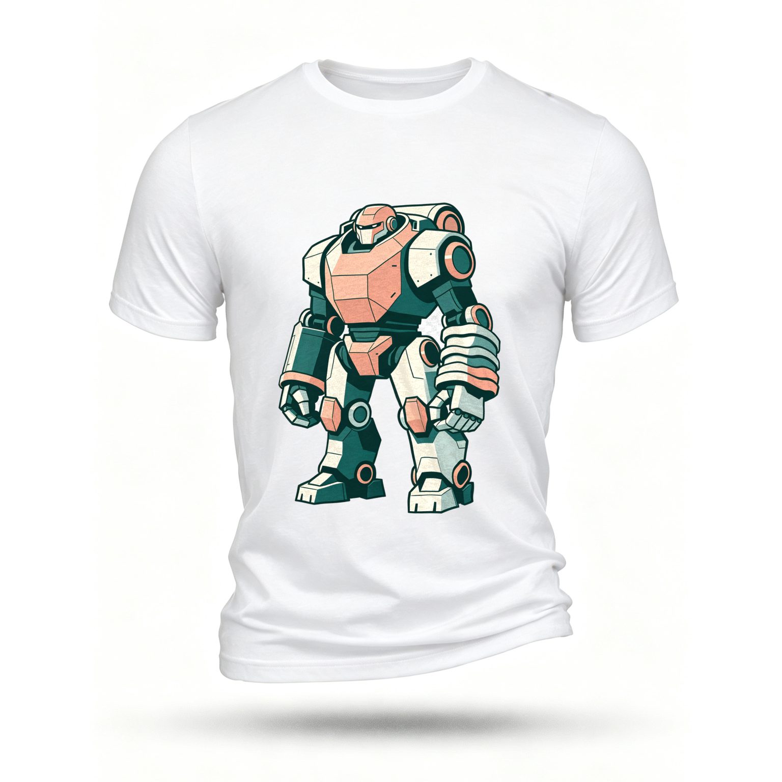 White T-shirt, front print