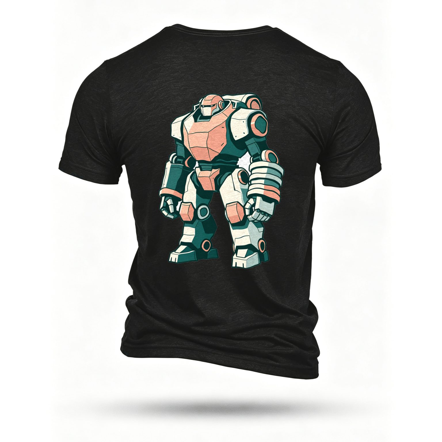 Black T-shirt, back print