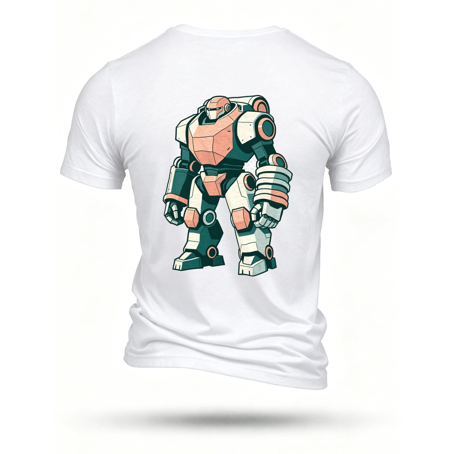 White T-shirt, back print