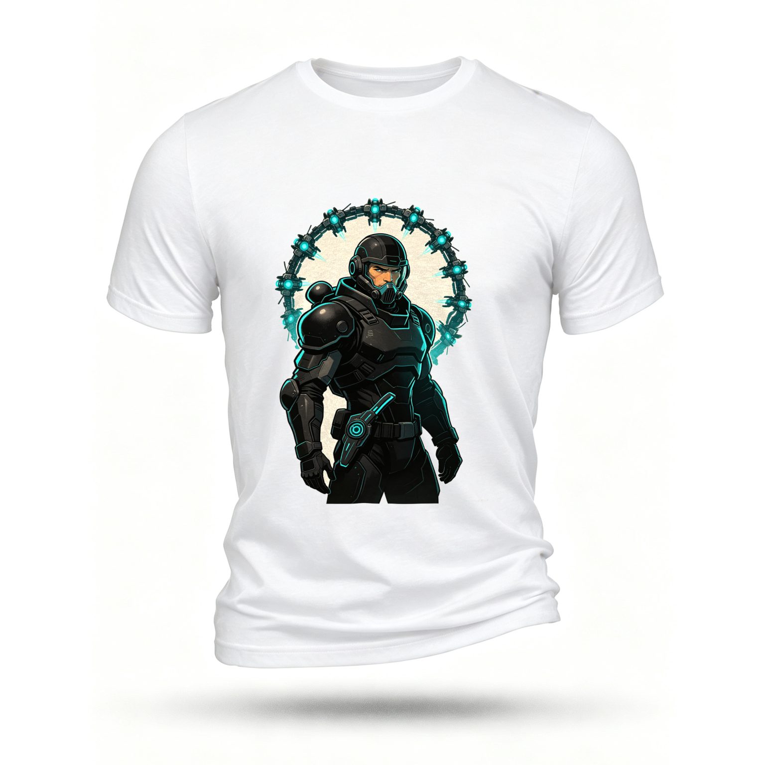 White T-shirt, front print