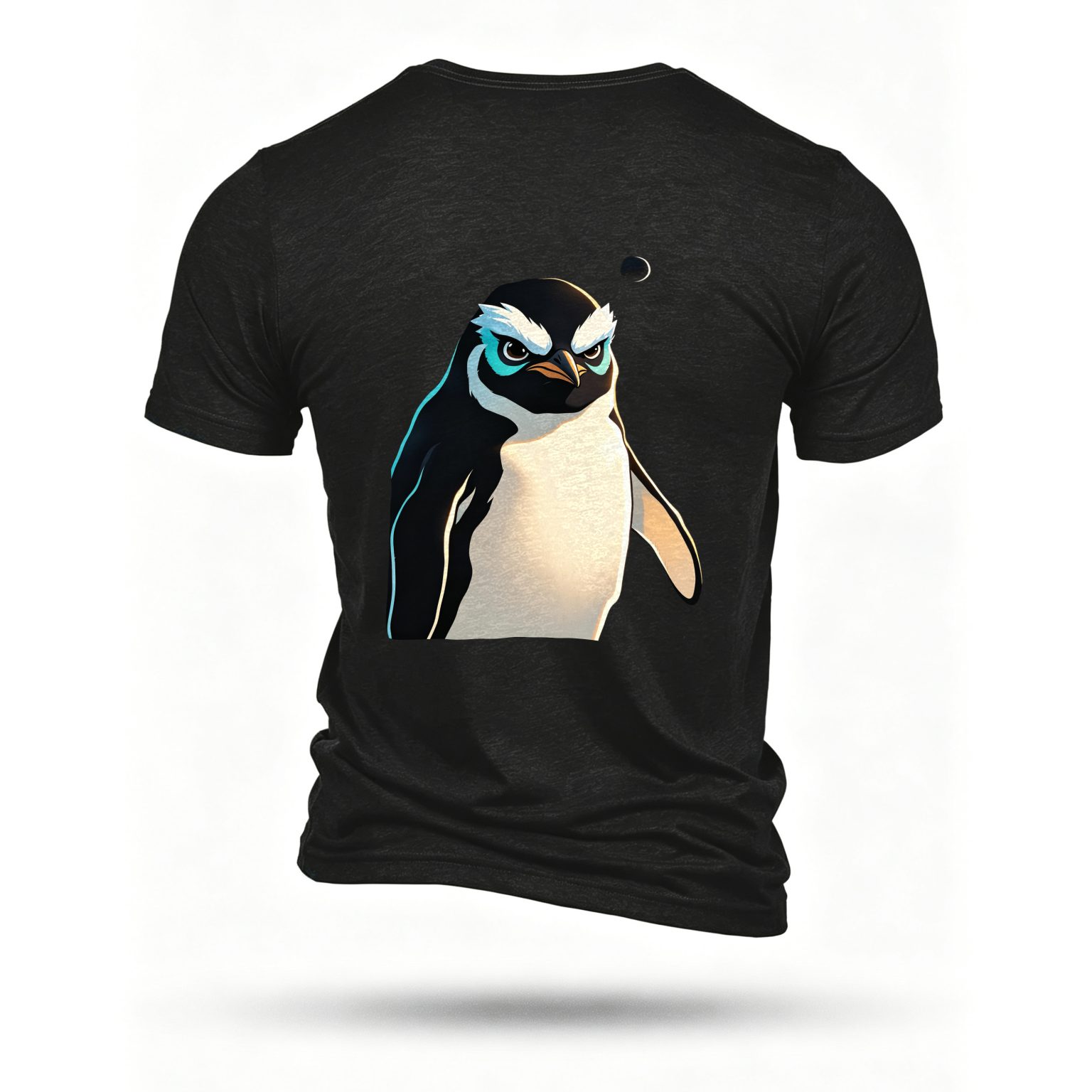 Black T-shirt, back print
