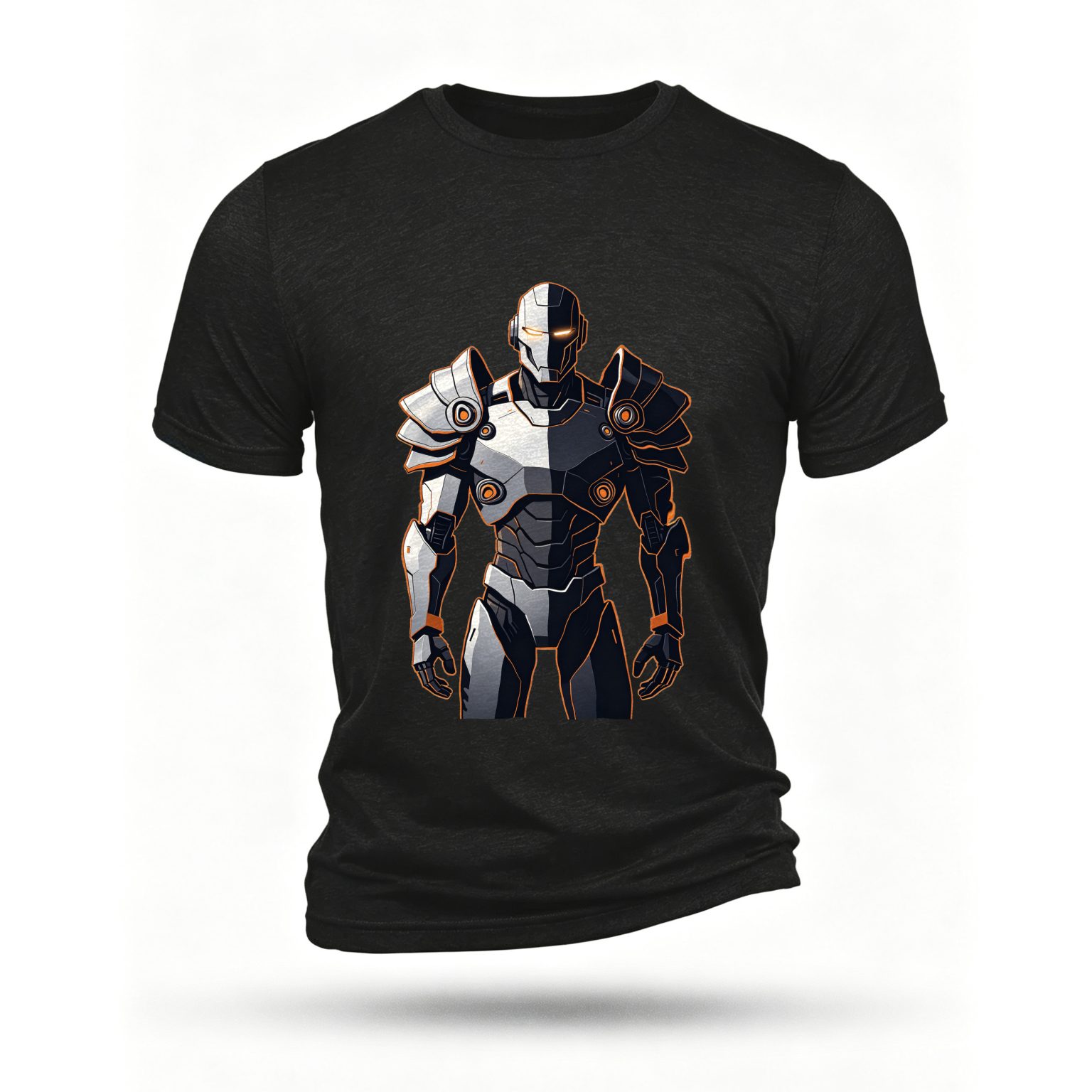 Black T-shirt, front print