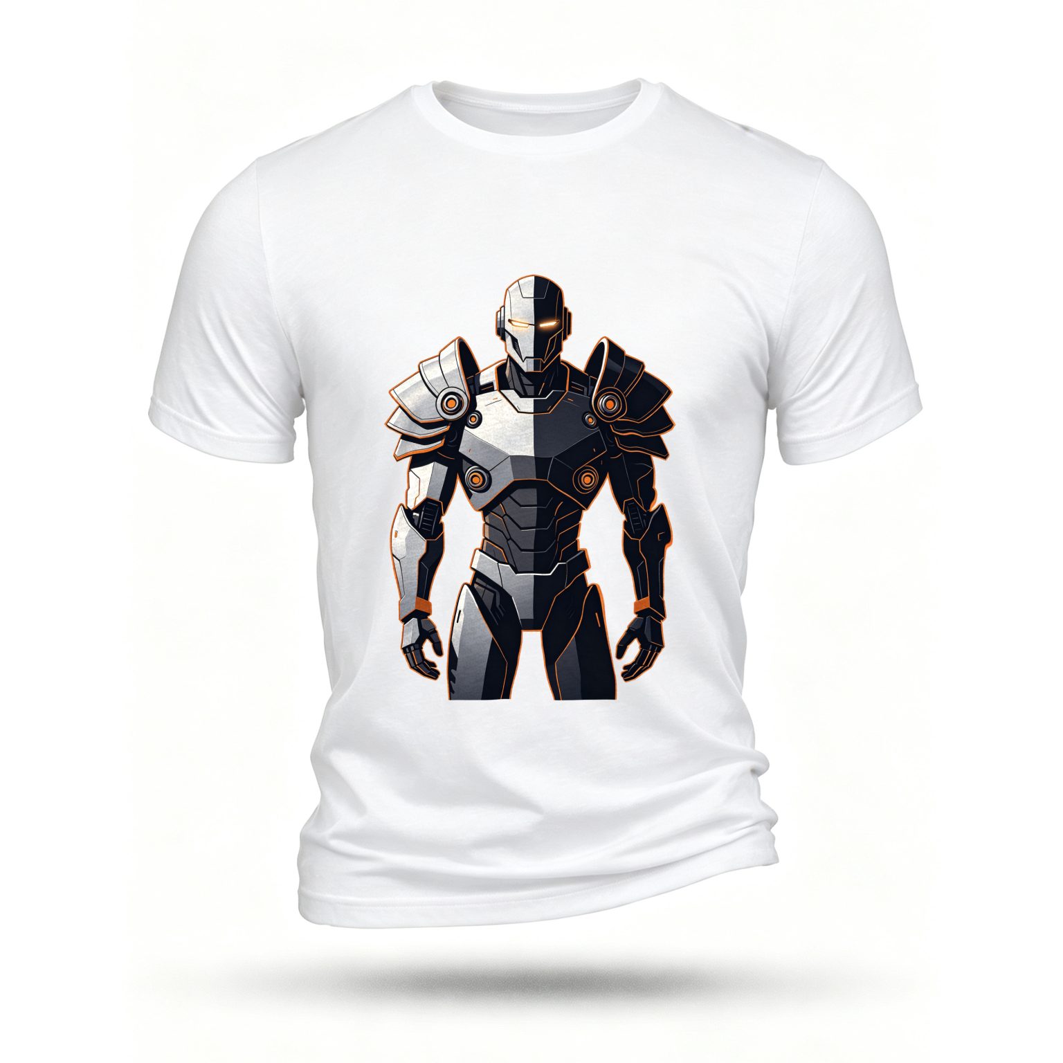 White T-shirt, front print