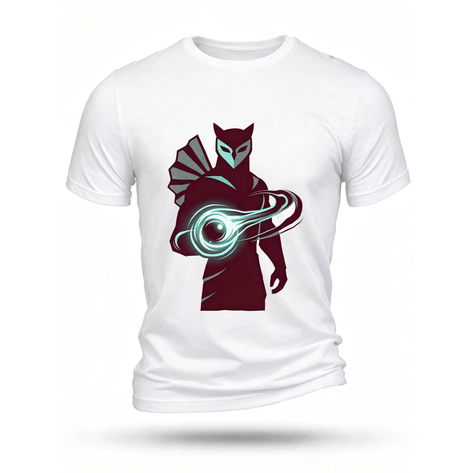 White T-shirt, front print