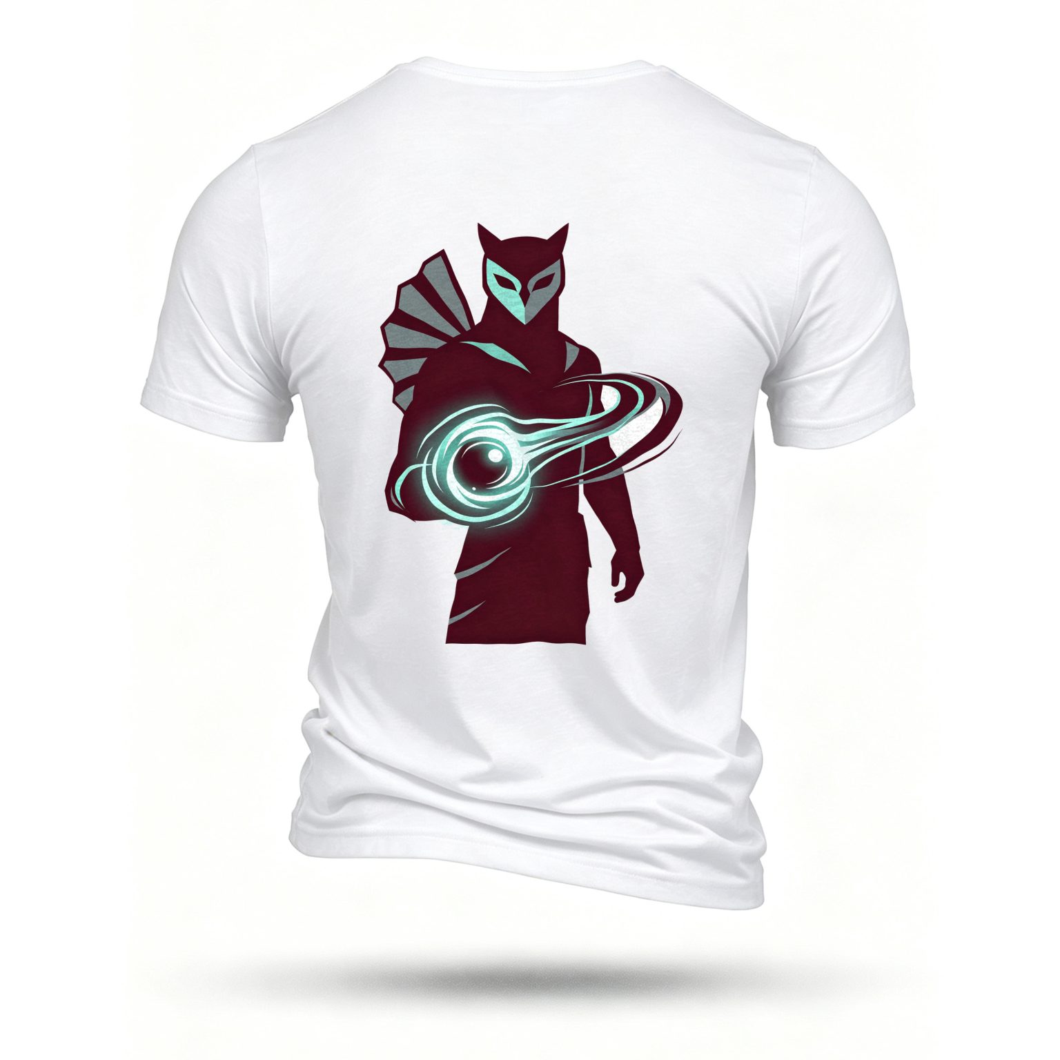 White T-shirt, back print