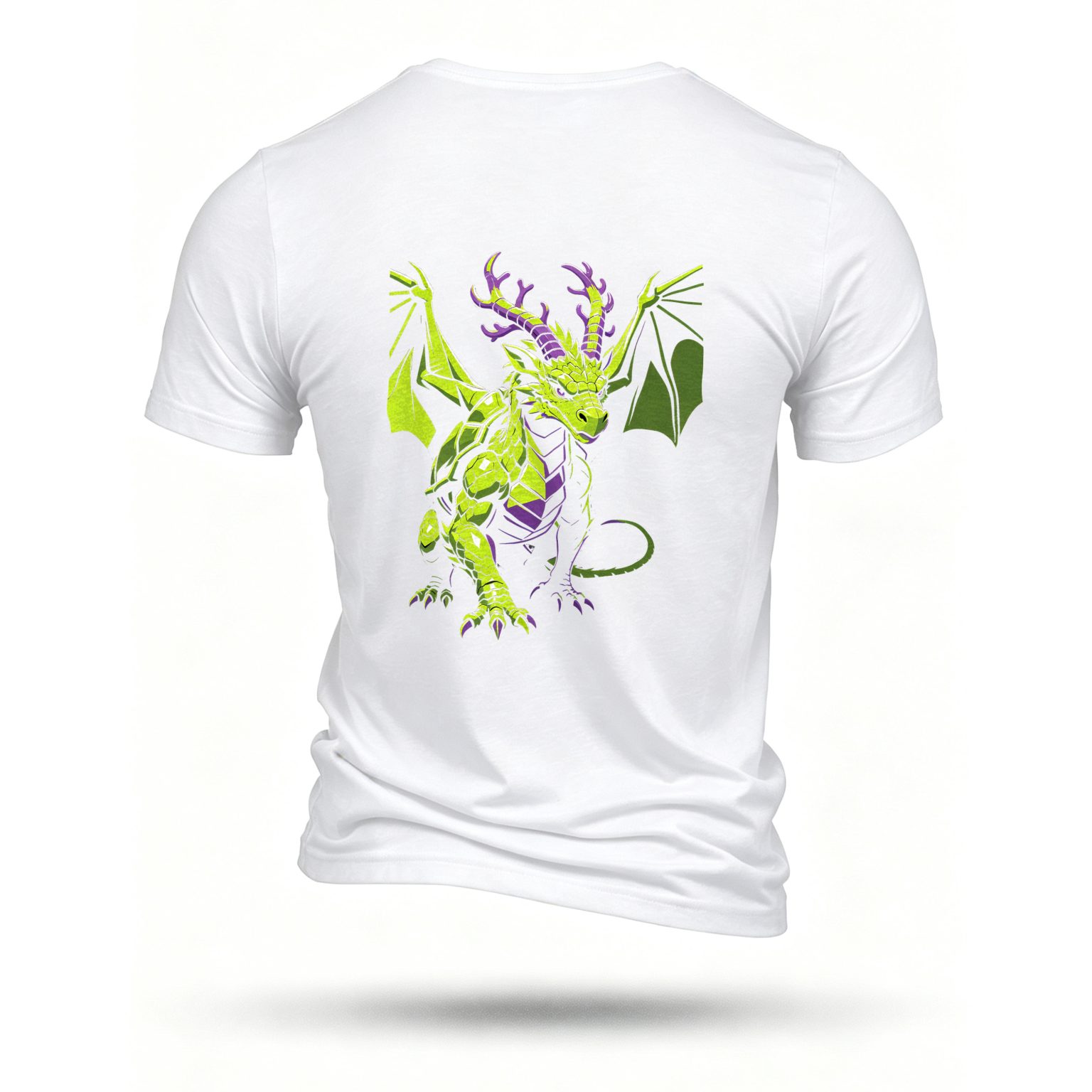 White T-shirt, back print