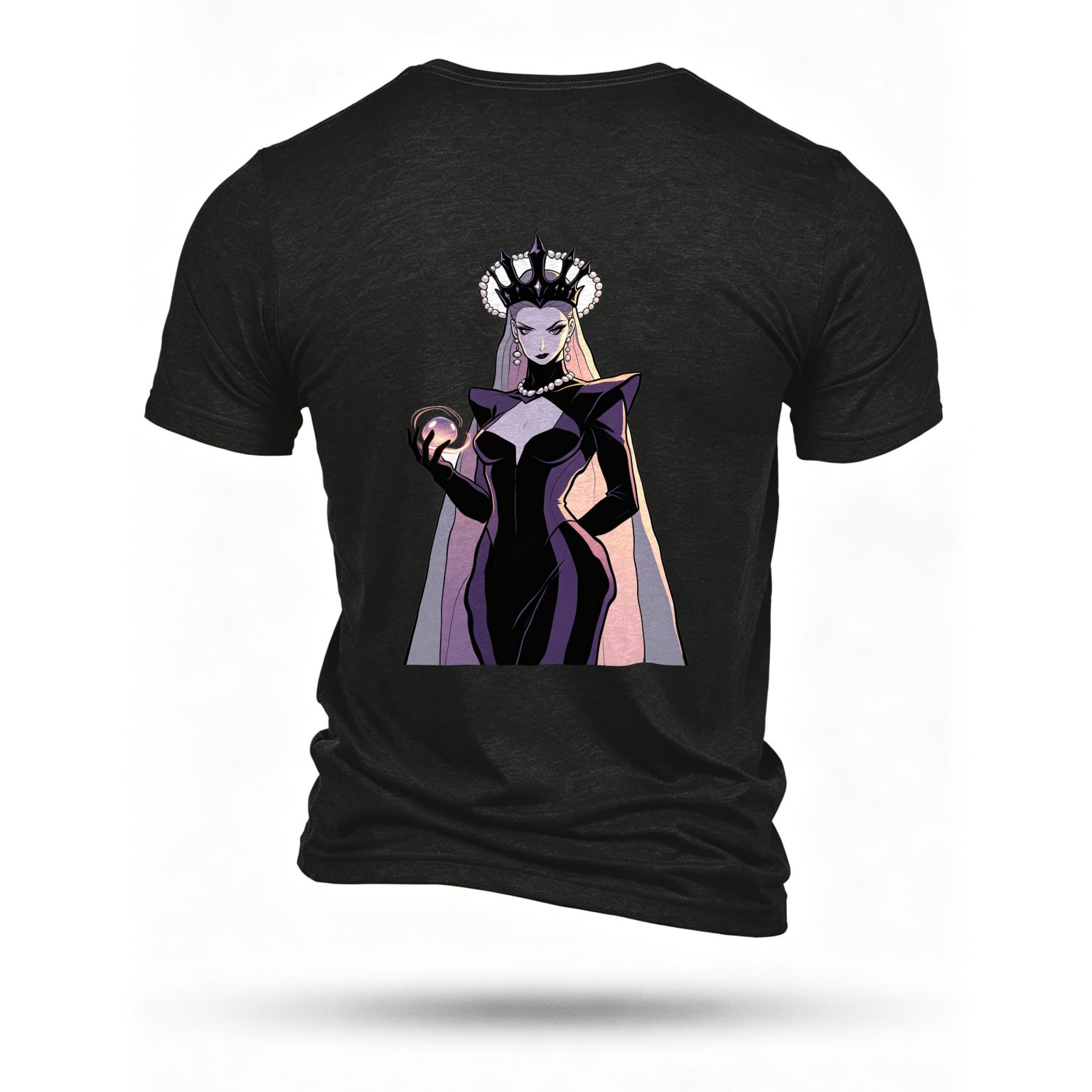Black T-shirt, back print