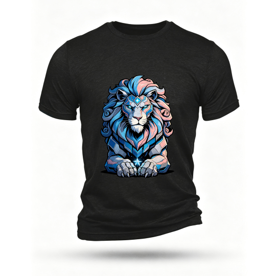 Black T-shirt, front print
