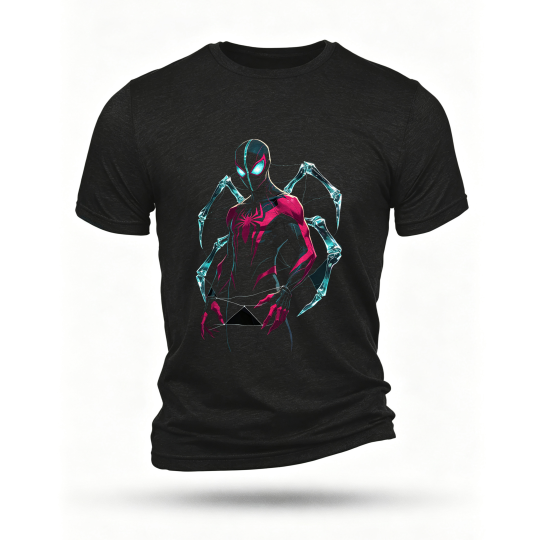 Black T-shirt, front print