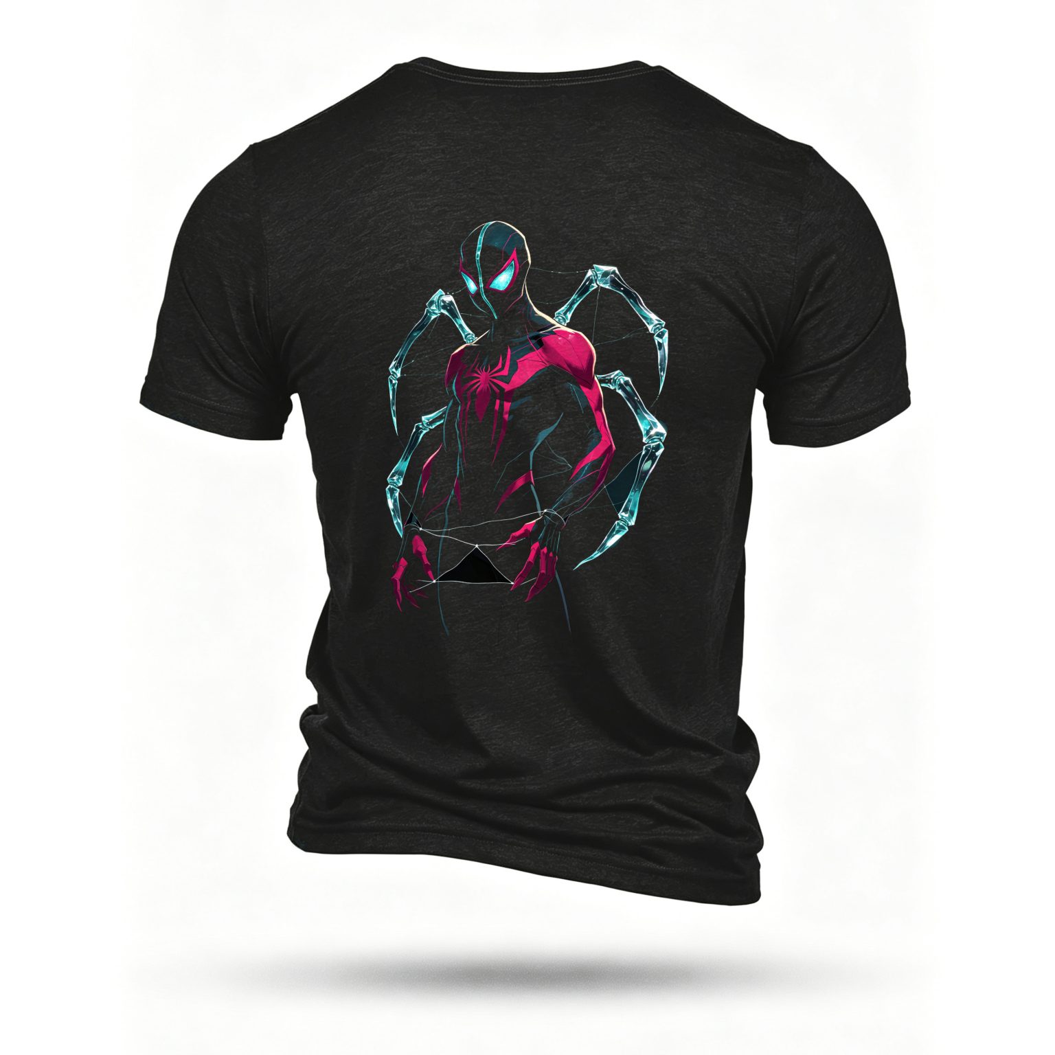 Black T-shirt, back print