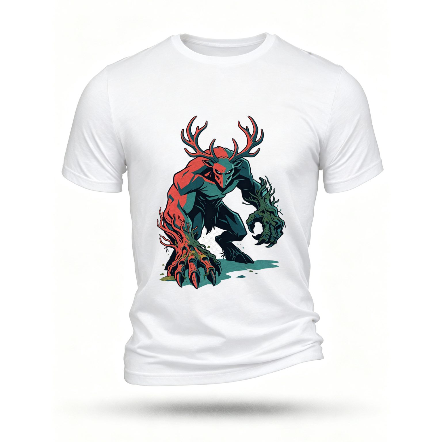 White T-shirt, front print