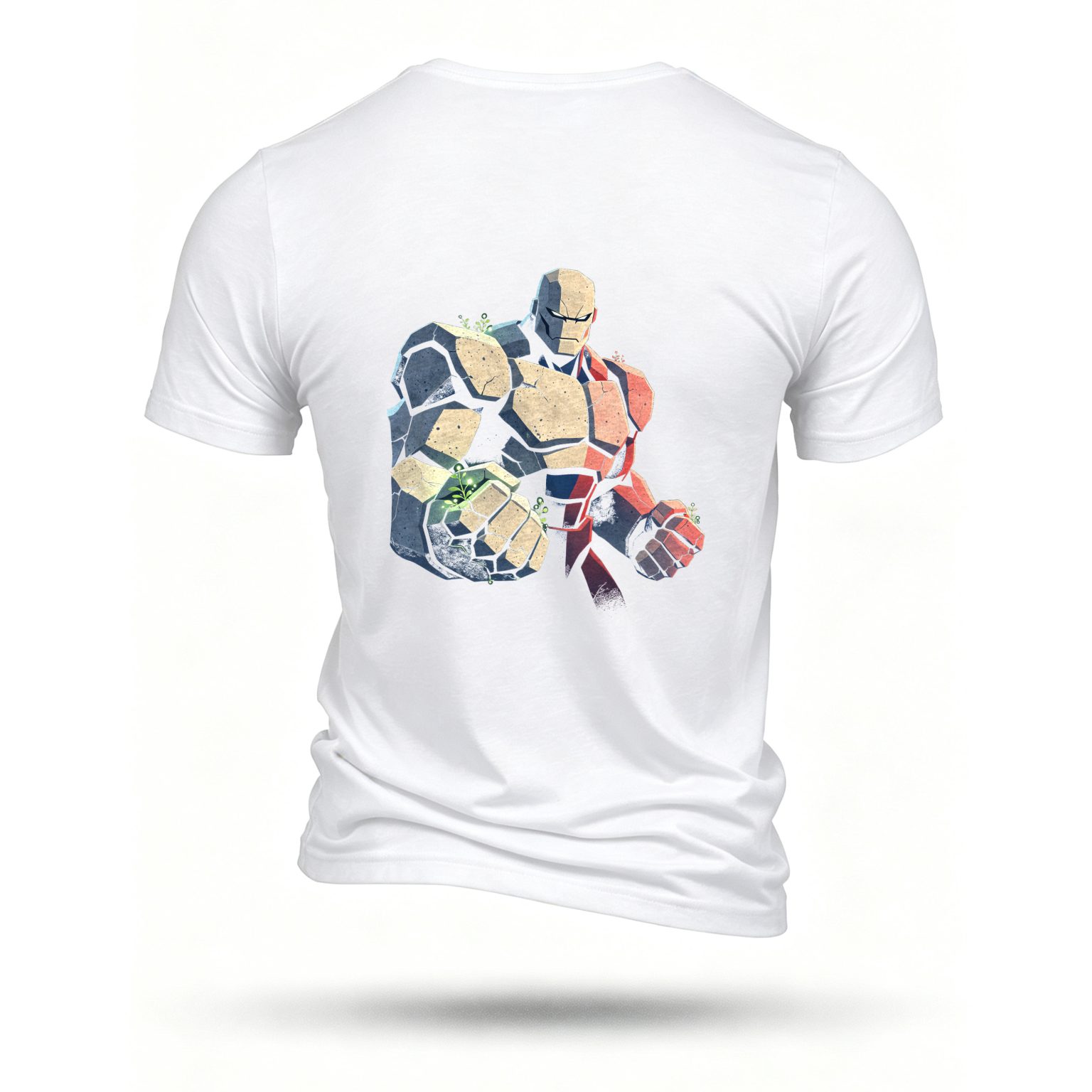 White T-shirt, back print