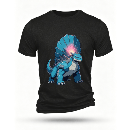 Black T-shirt, front print