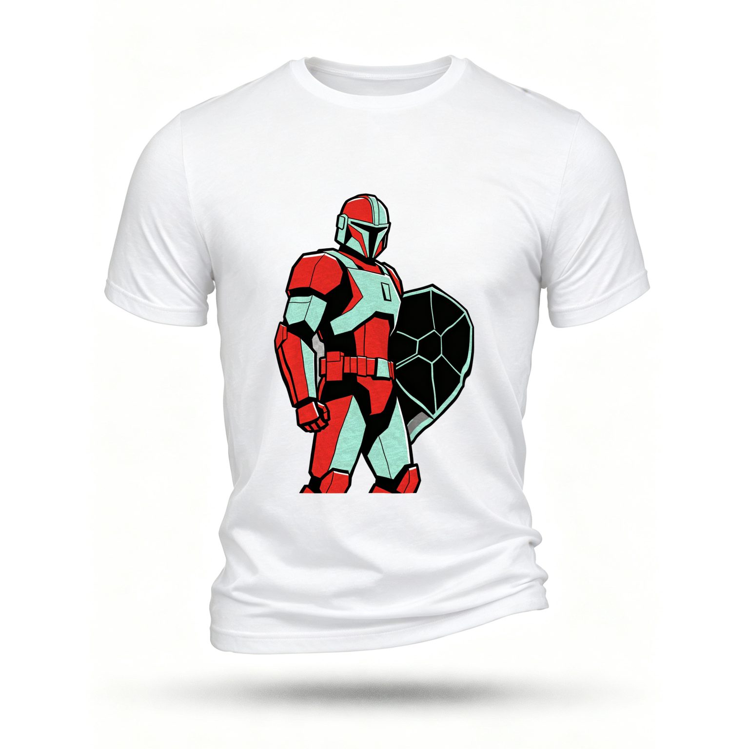 White T-shirt, front print