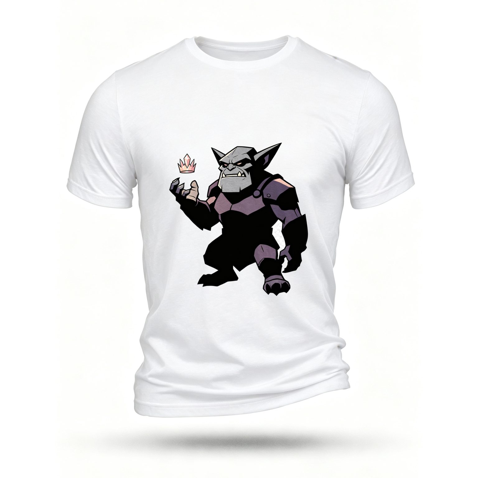 White T-shirt, front print