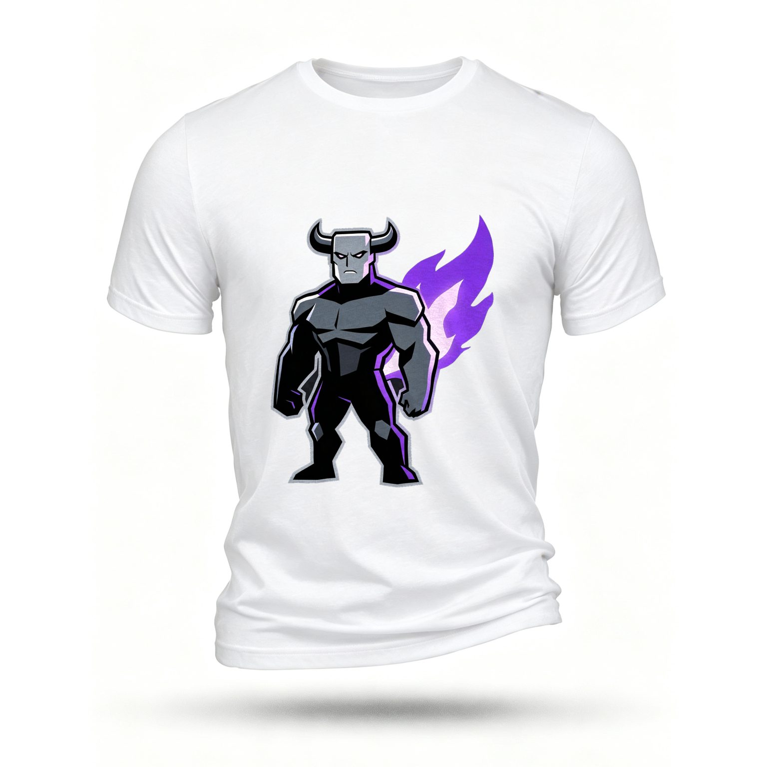 White T-shirt, front print