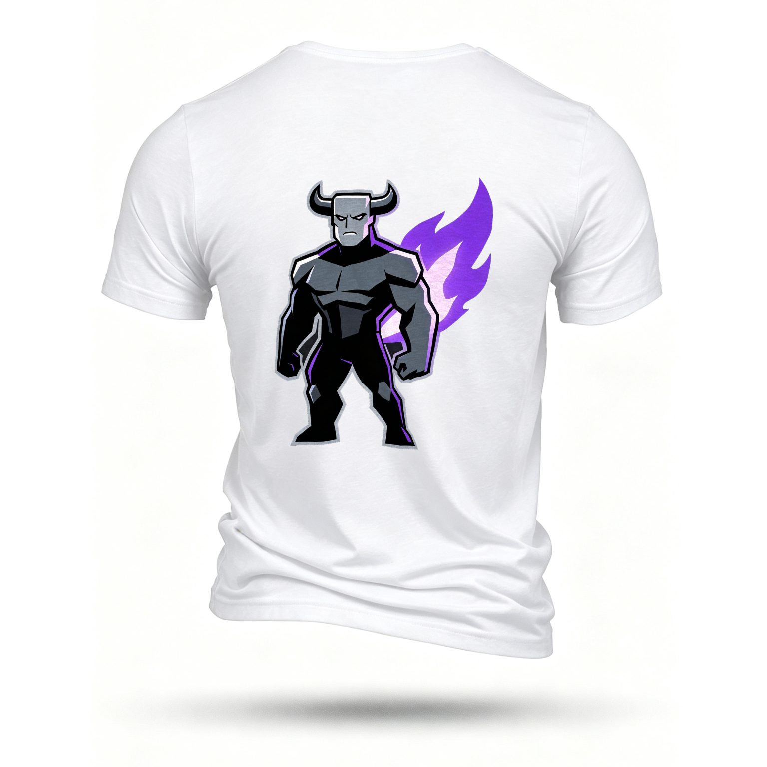 White T-shirt, back print