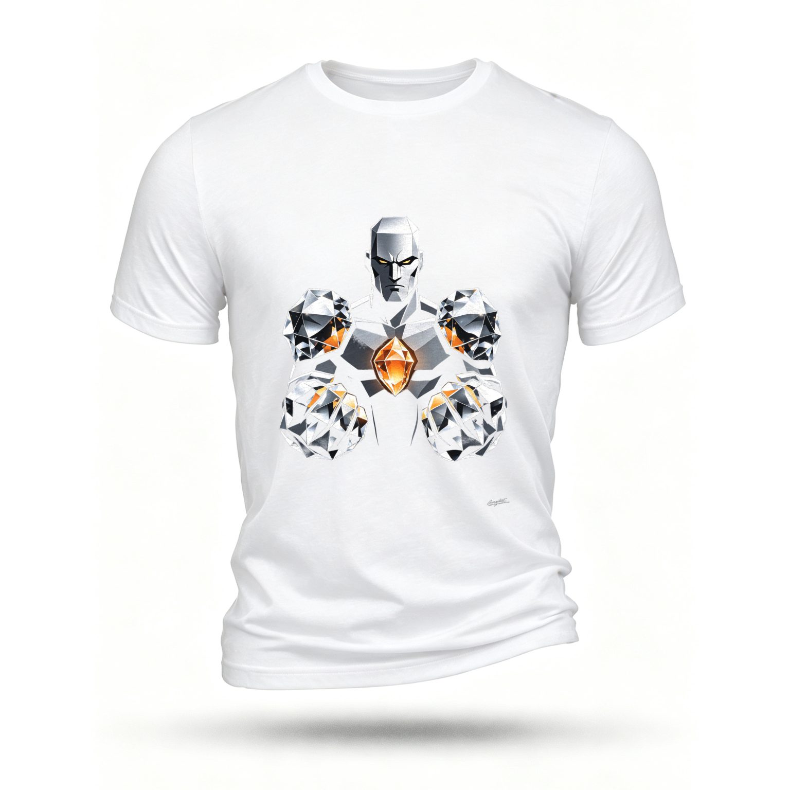 White T-shirt, front print