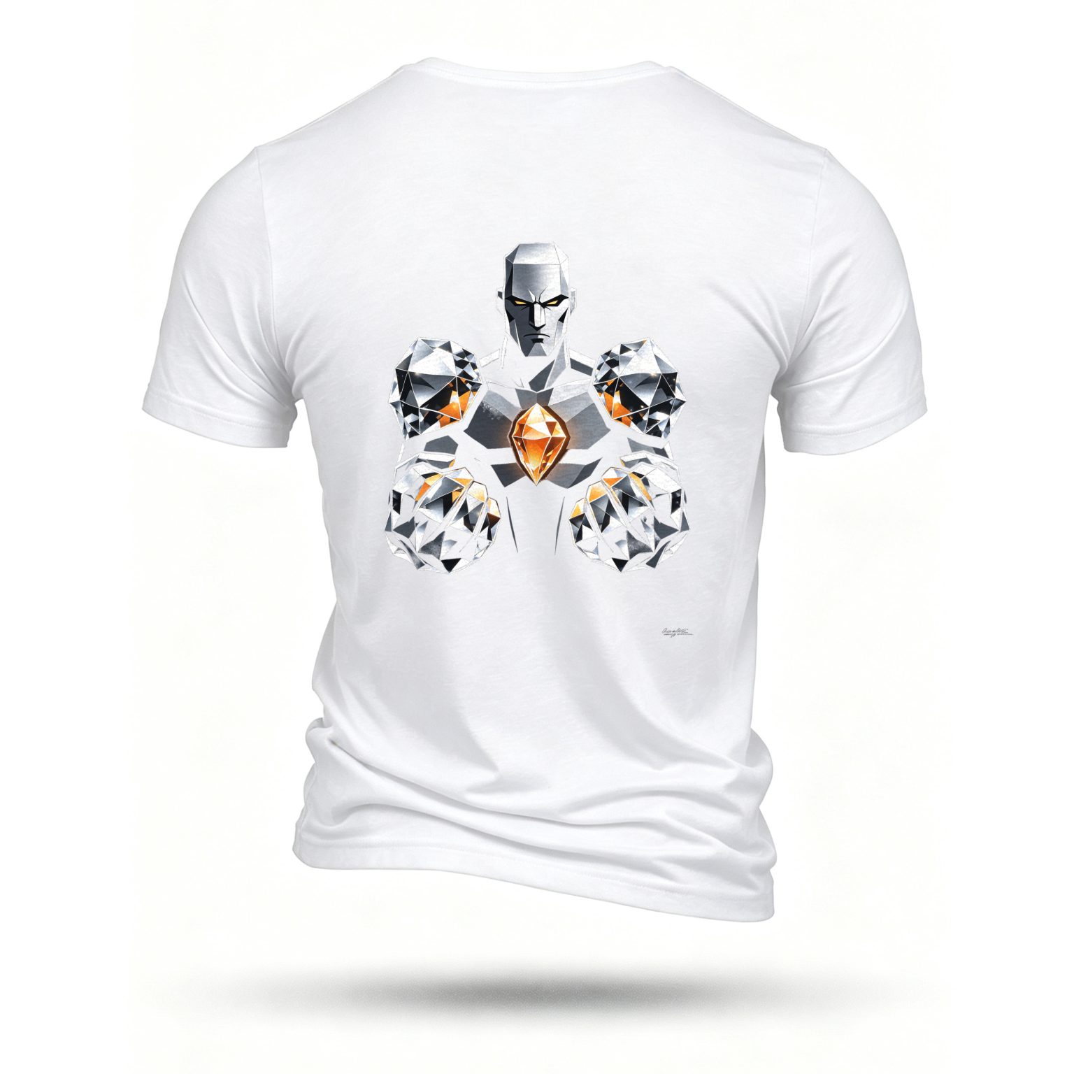 White T-shirt, back print