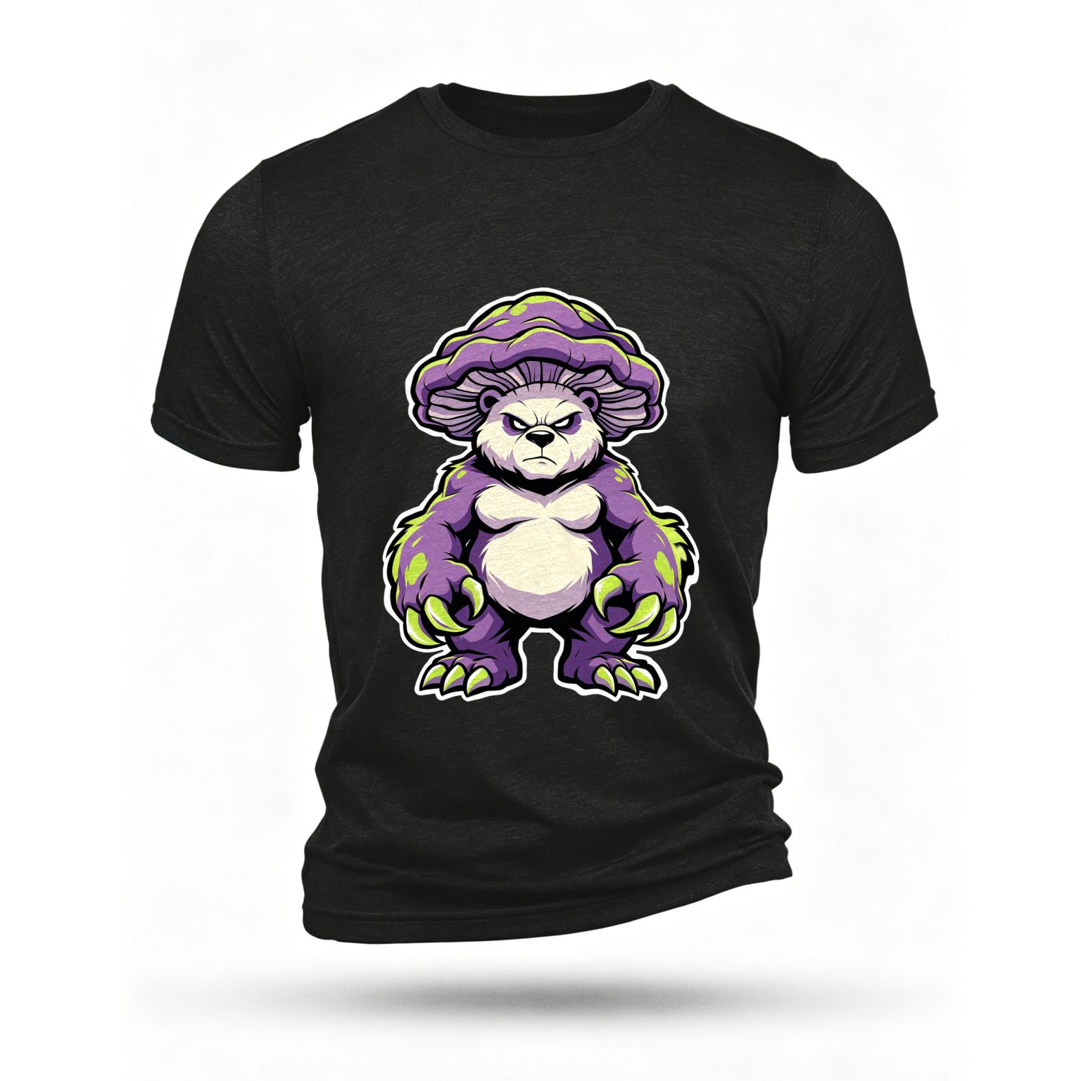 Black T-shirt, front print
