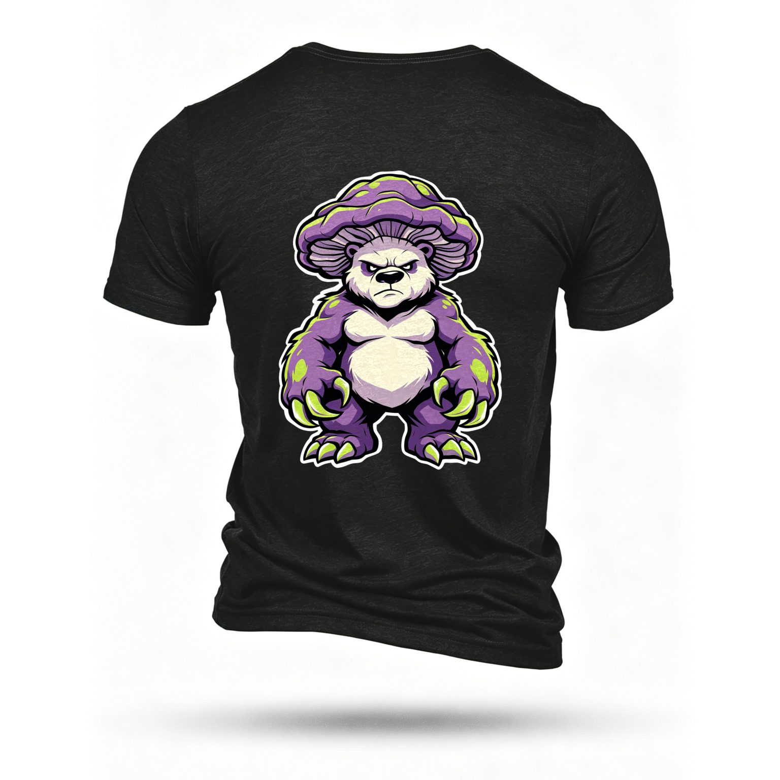 Black T-shirt, back print
