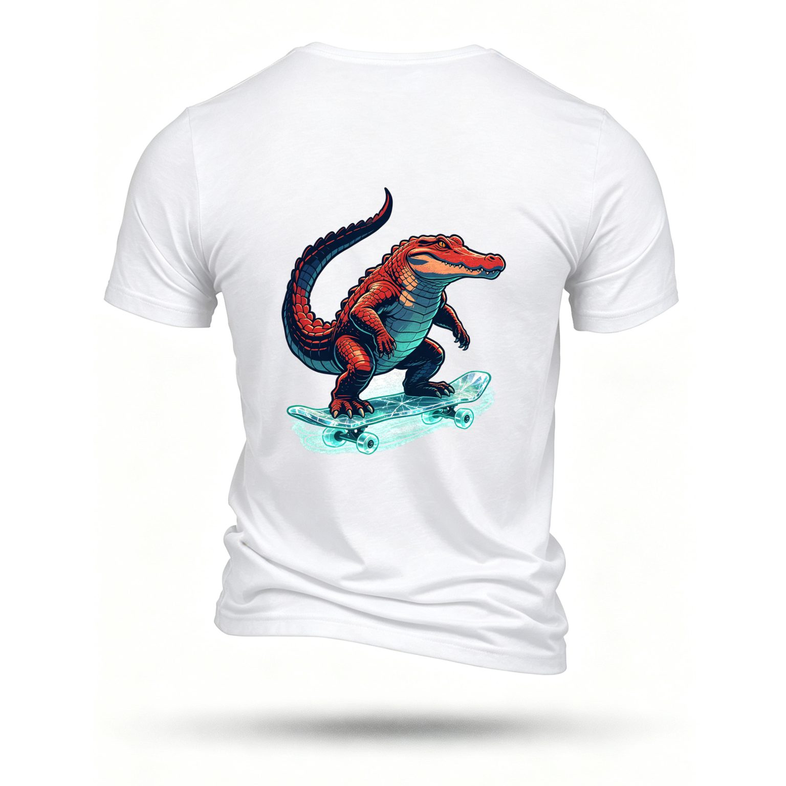 White T-shirt, back print