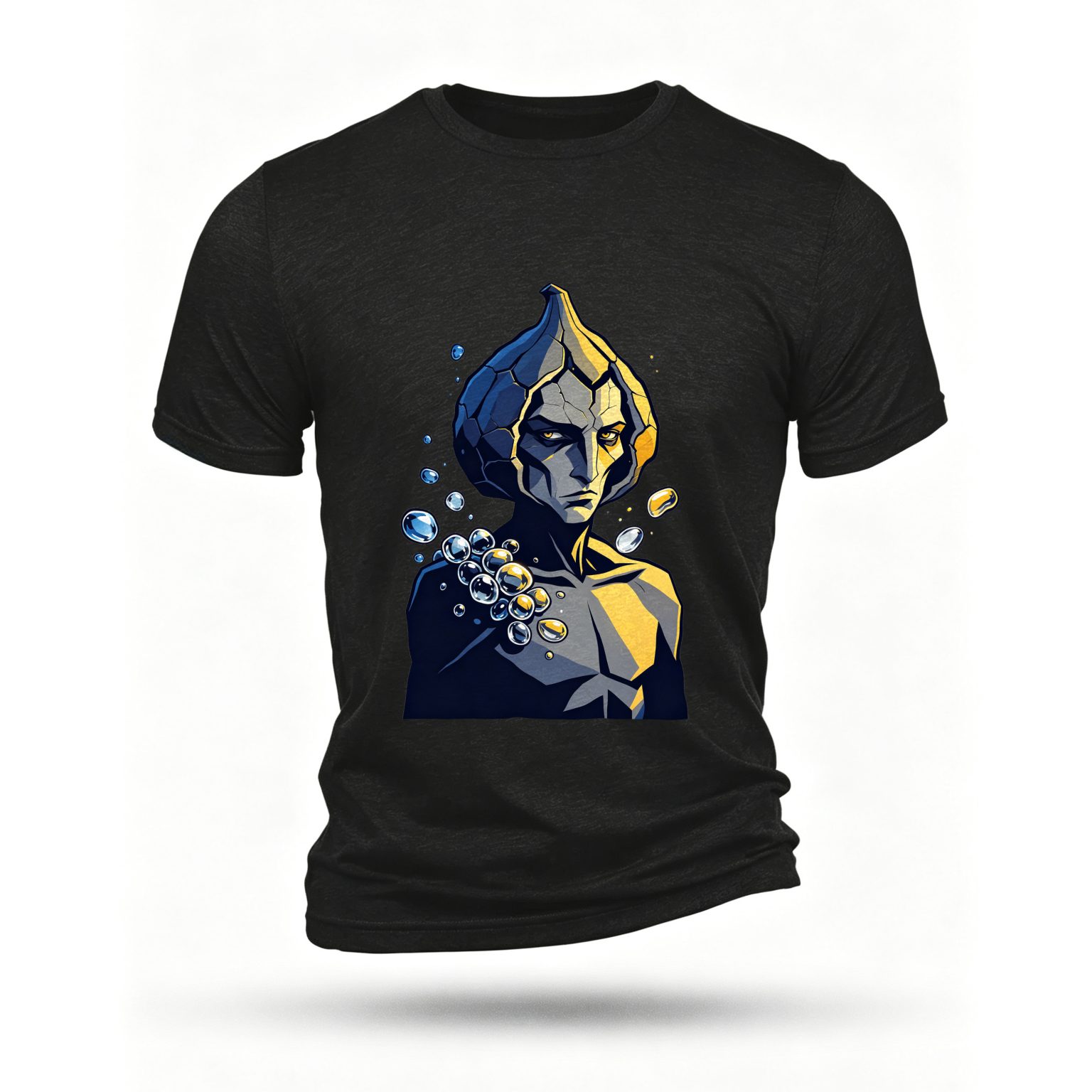 Black T-shirt, front print
