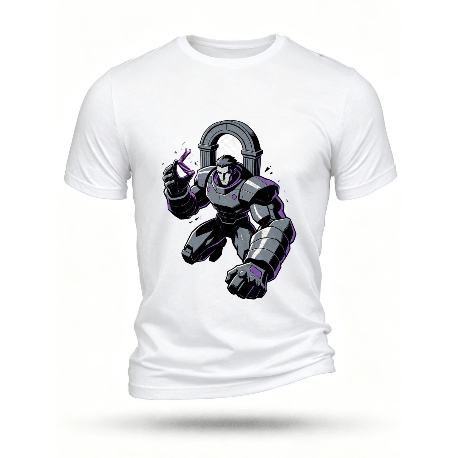 White T-shirt, front print