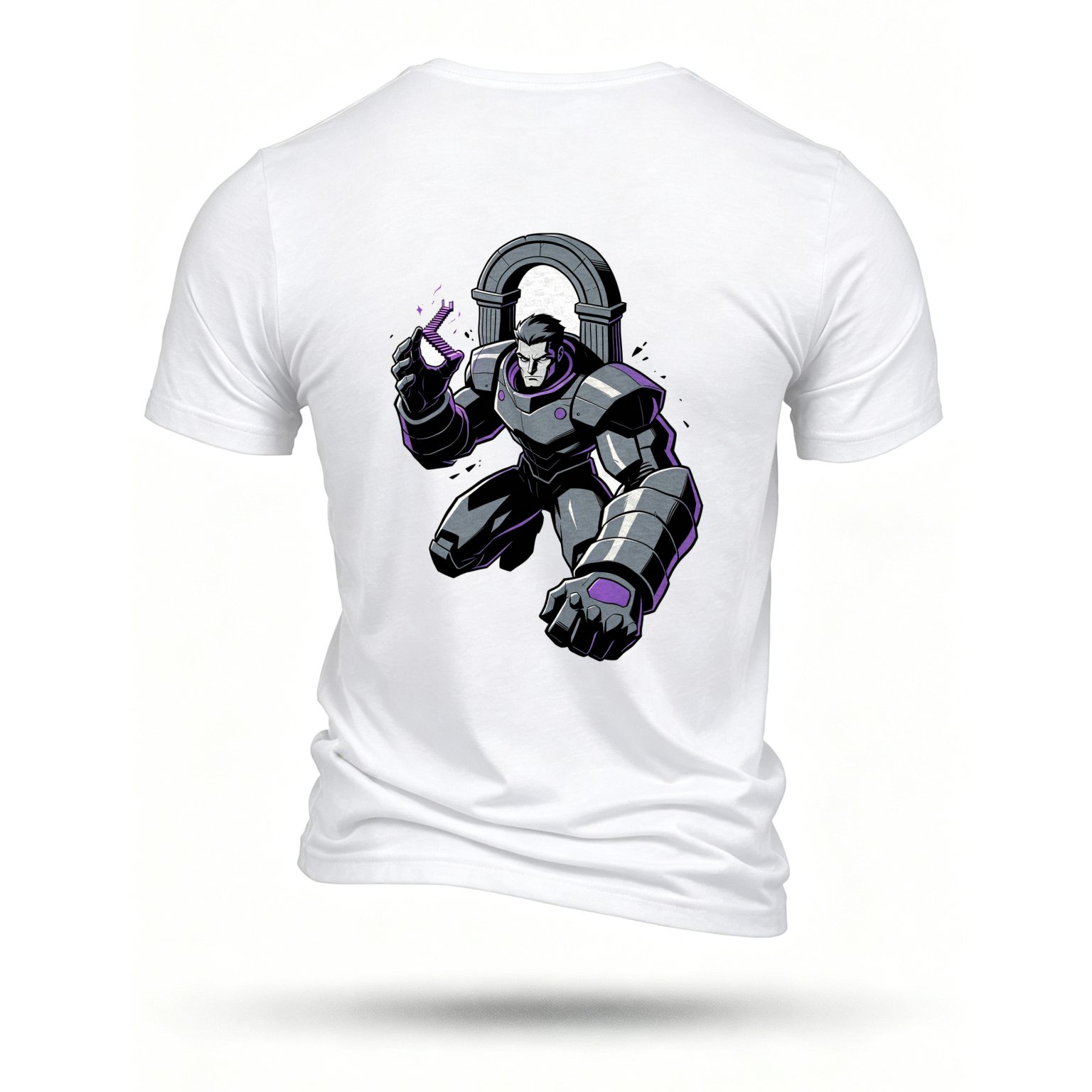 White T-shirt, back print