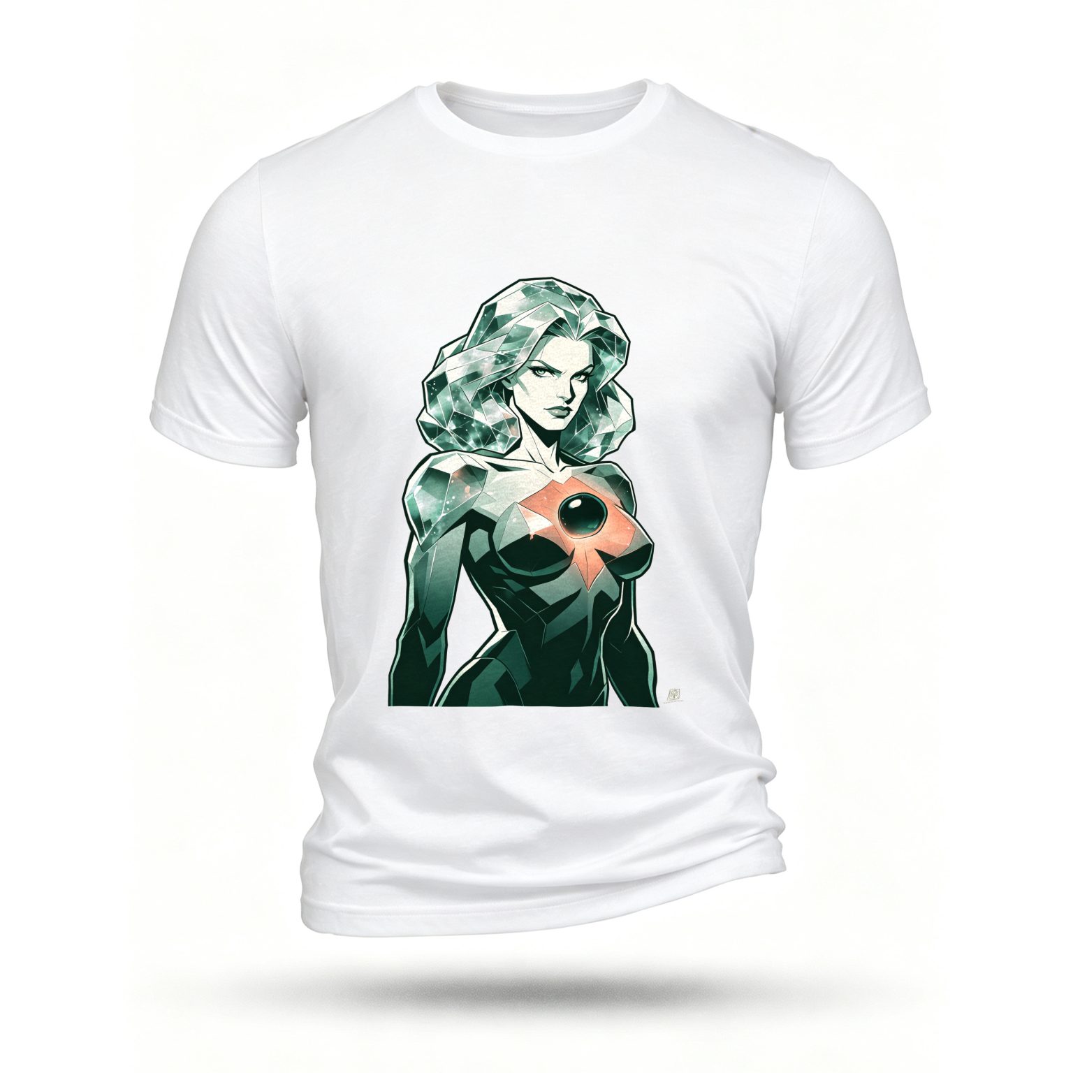 White T-shirt, front print