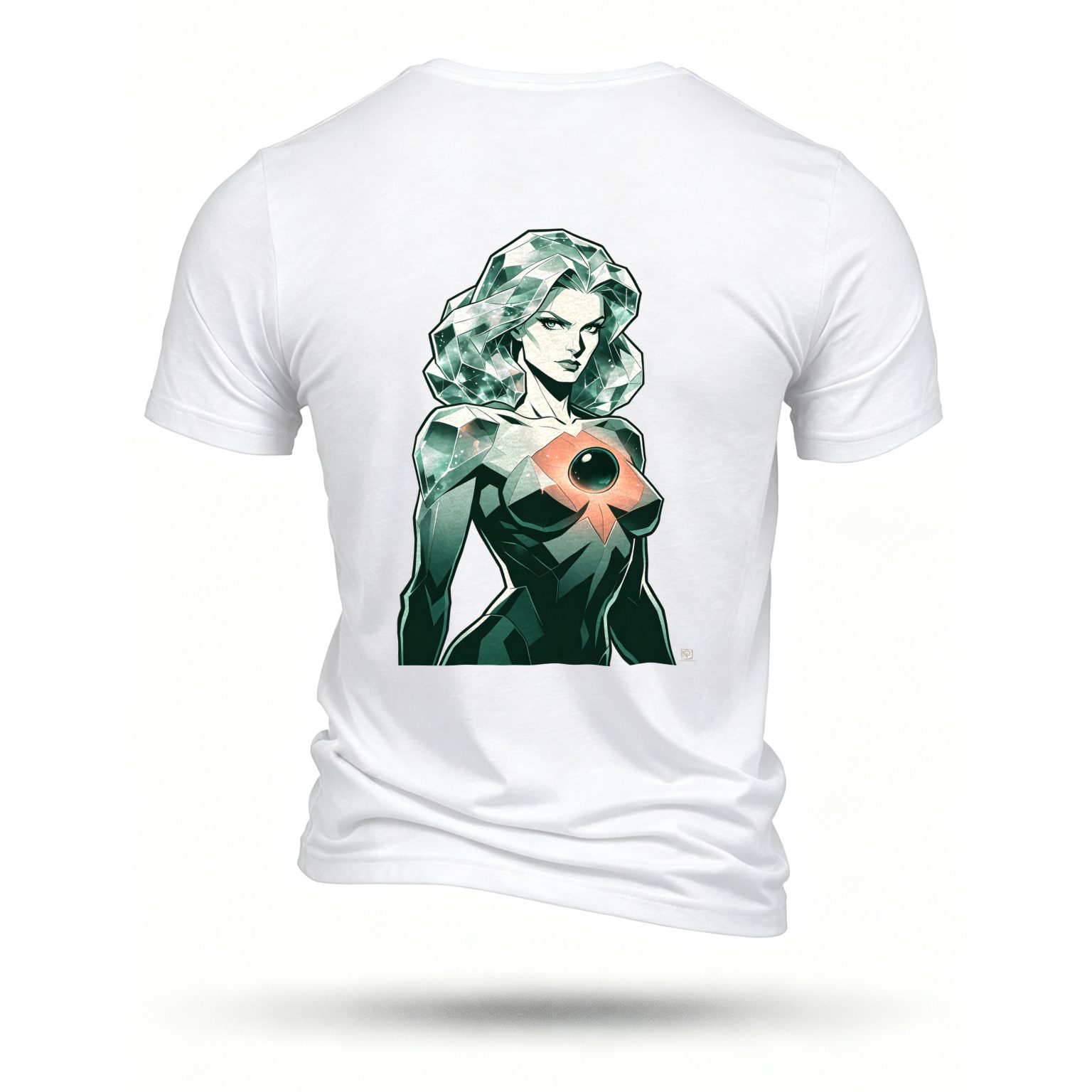 White T-shirt, back print
