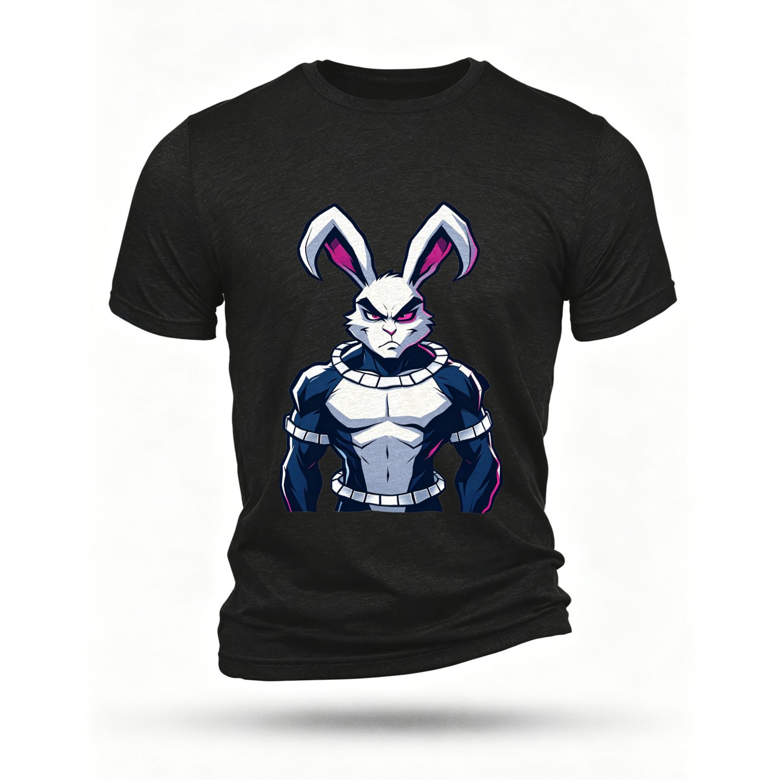 Black T-shirt, front print