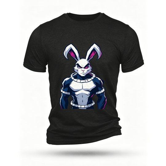 Black T-shirt, front print