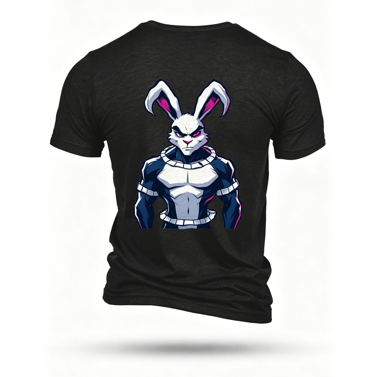 Black T-shirt, back print