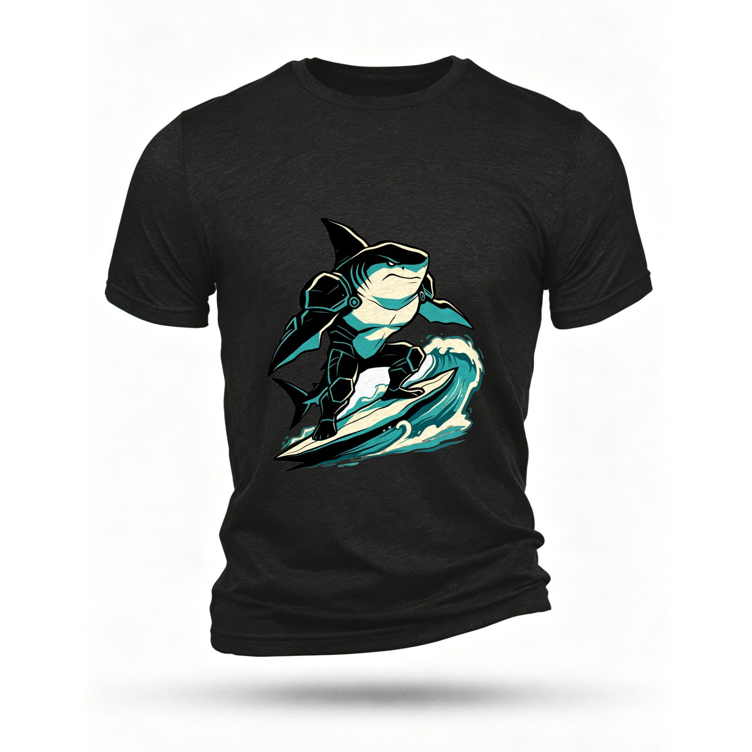Black T-shirt, front print