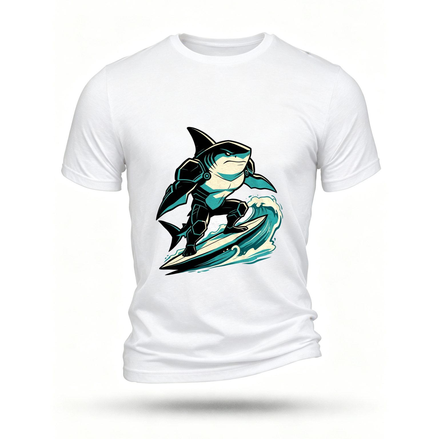 White T-shirt, front print