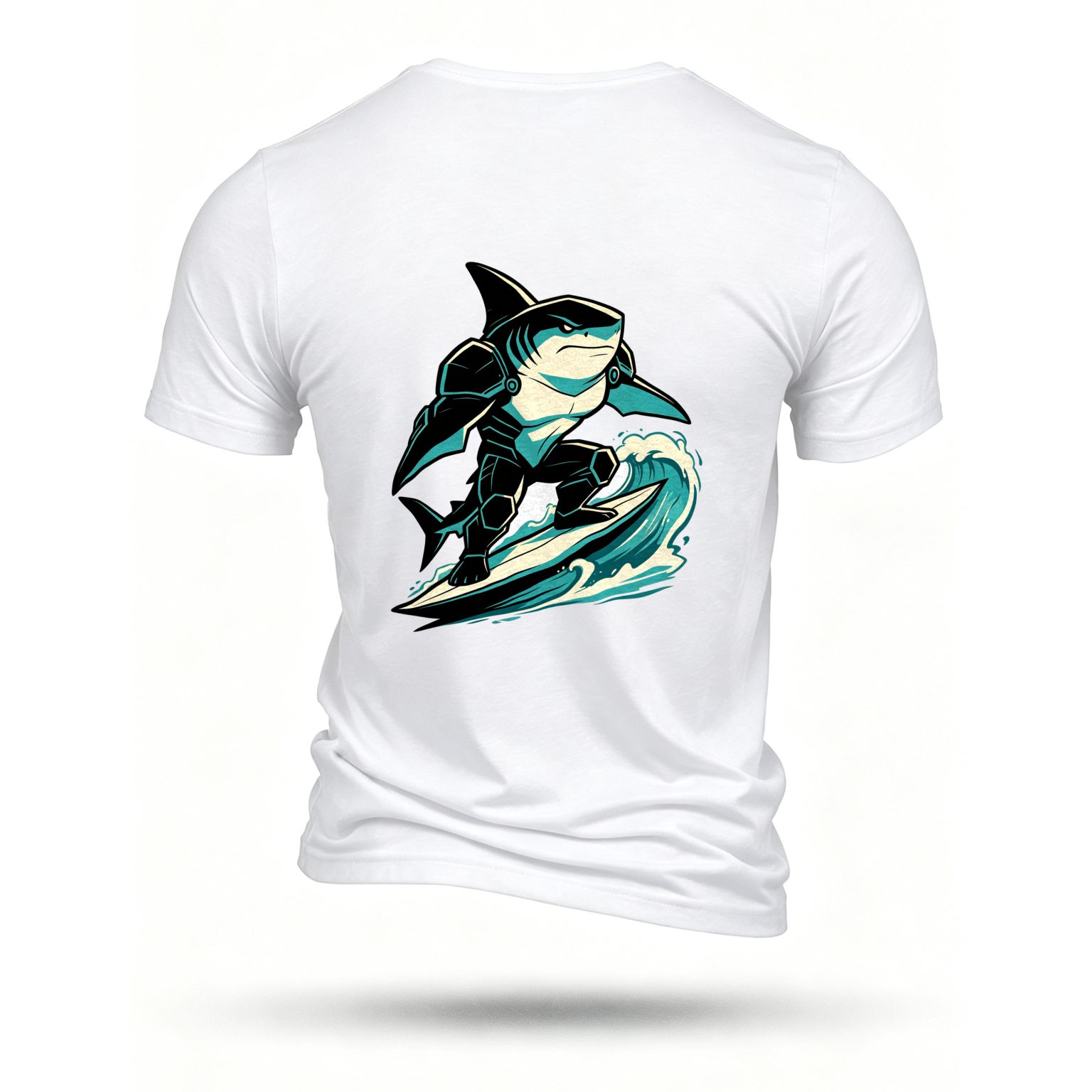 White T-shirt, back print