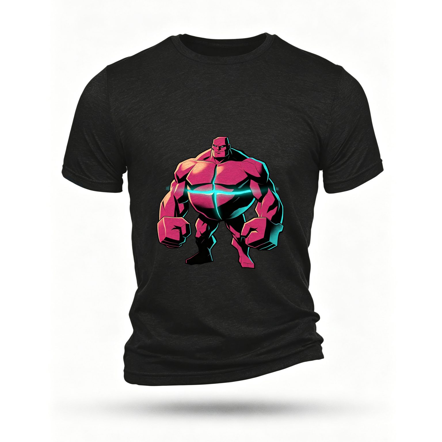 Black T-shirt, front print