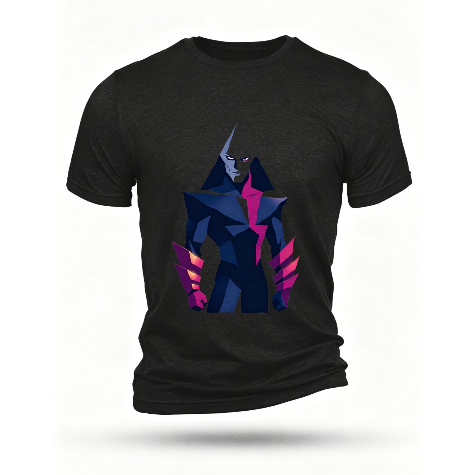Black T-shirt, front print