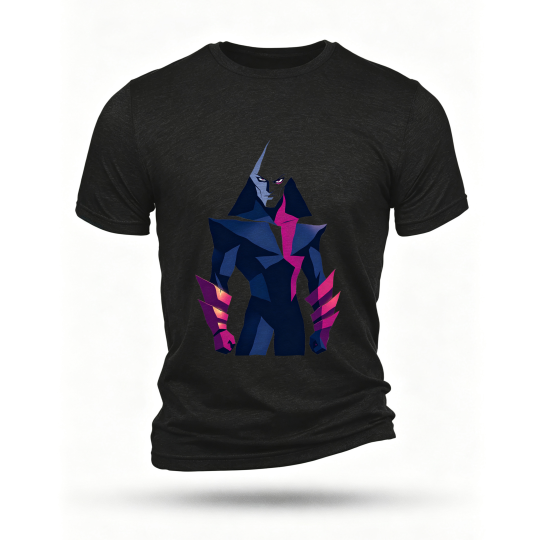 Black T-shirt, front print