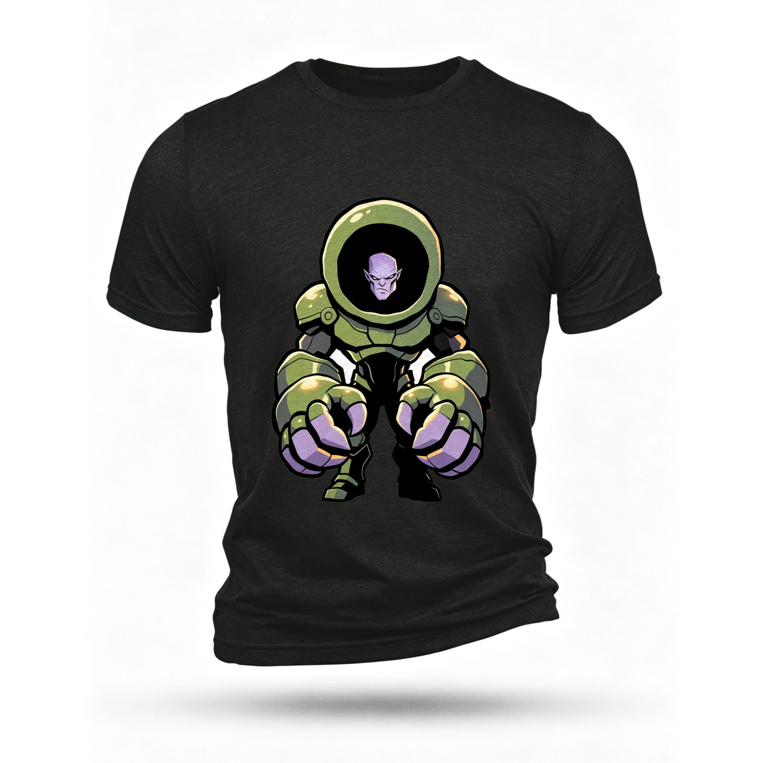 Black T-shirt, front print