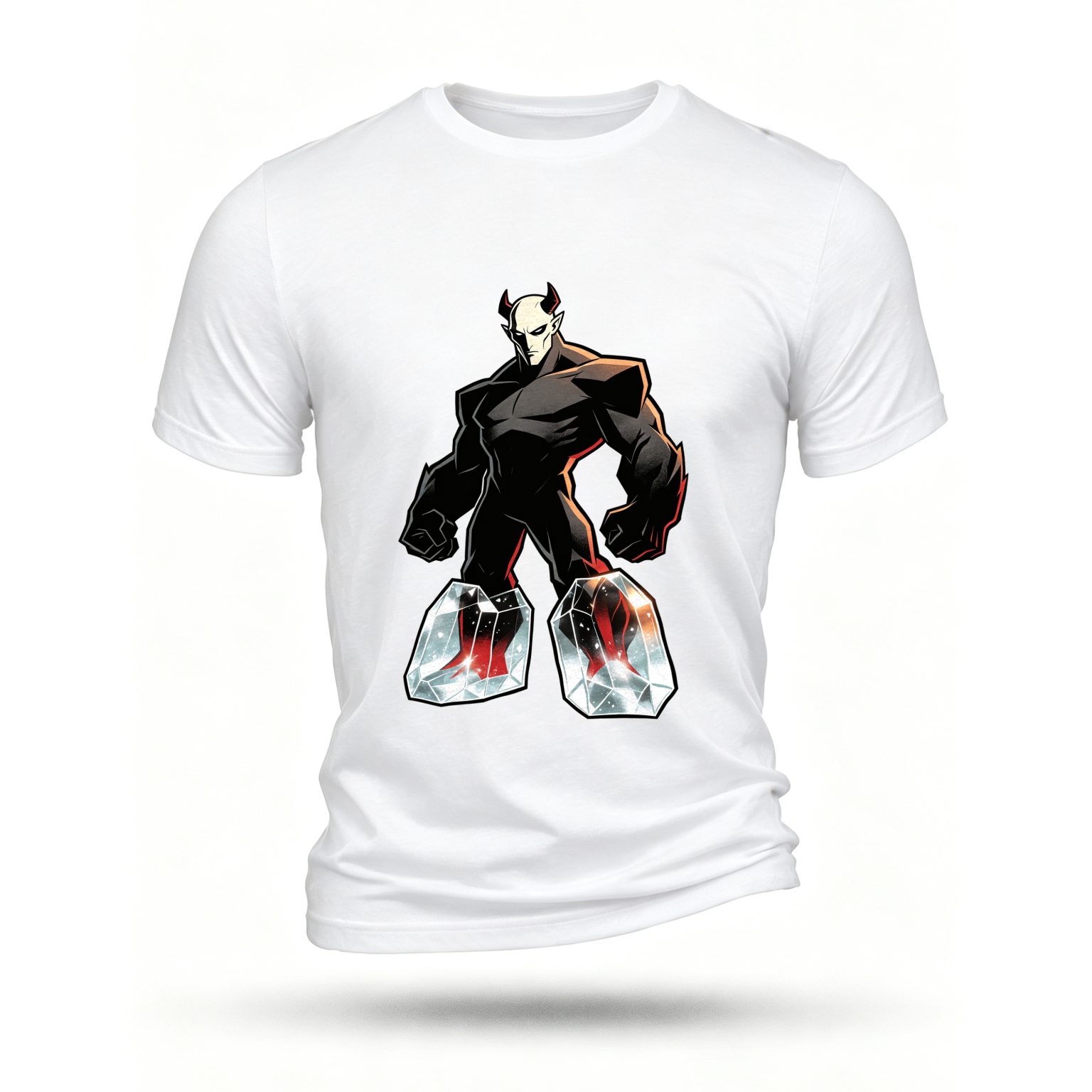 White T-shirt, front print
