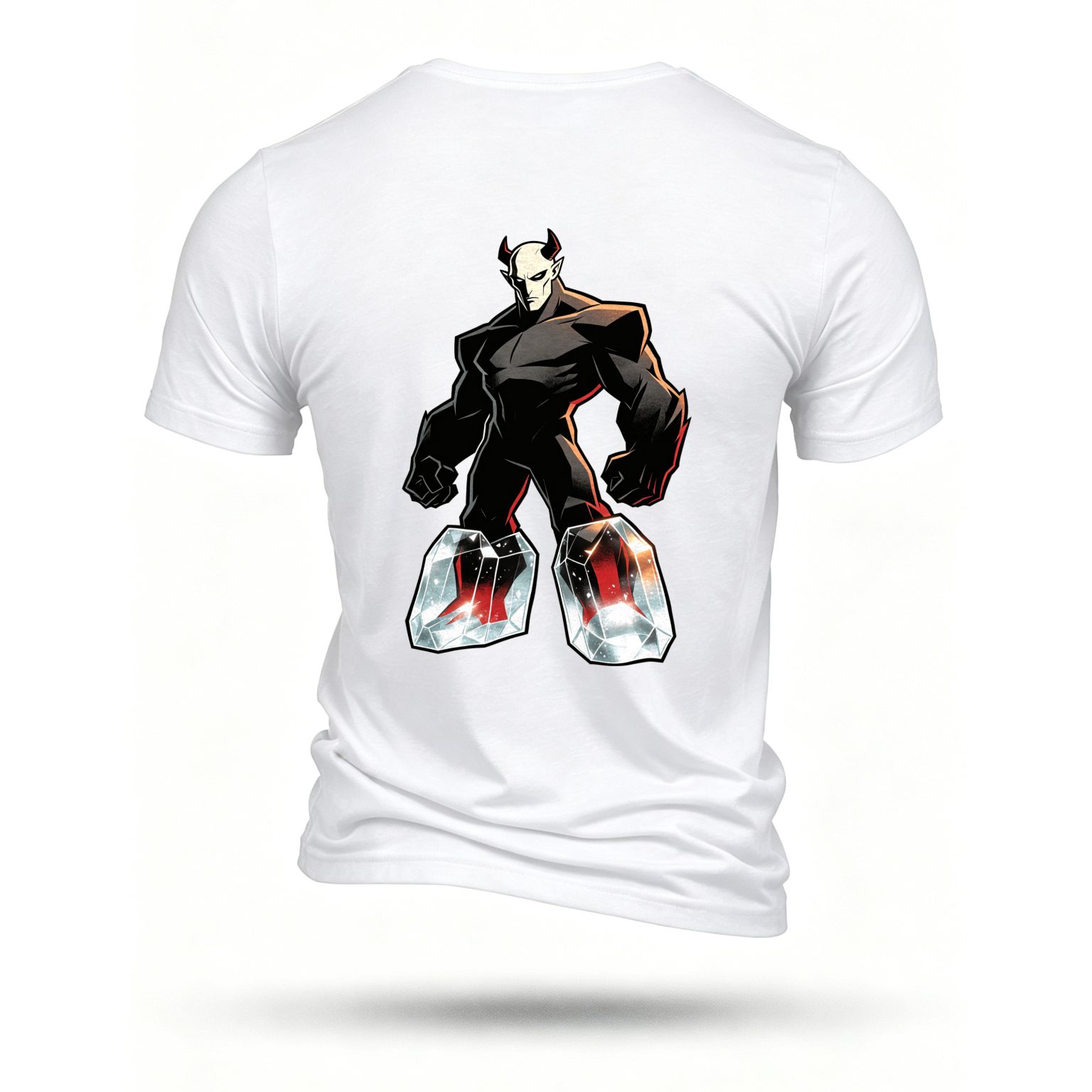 White T-shirt, back print