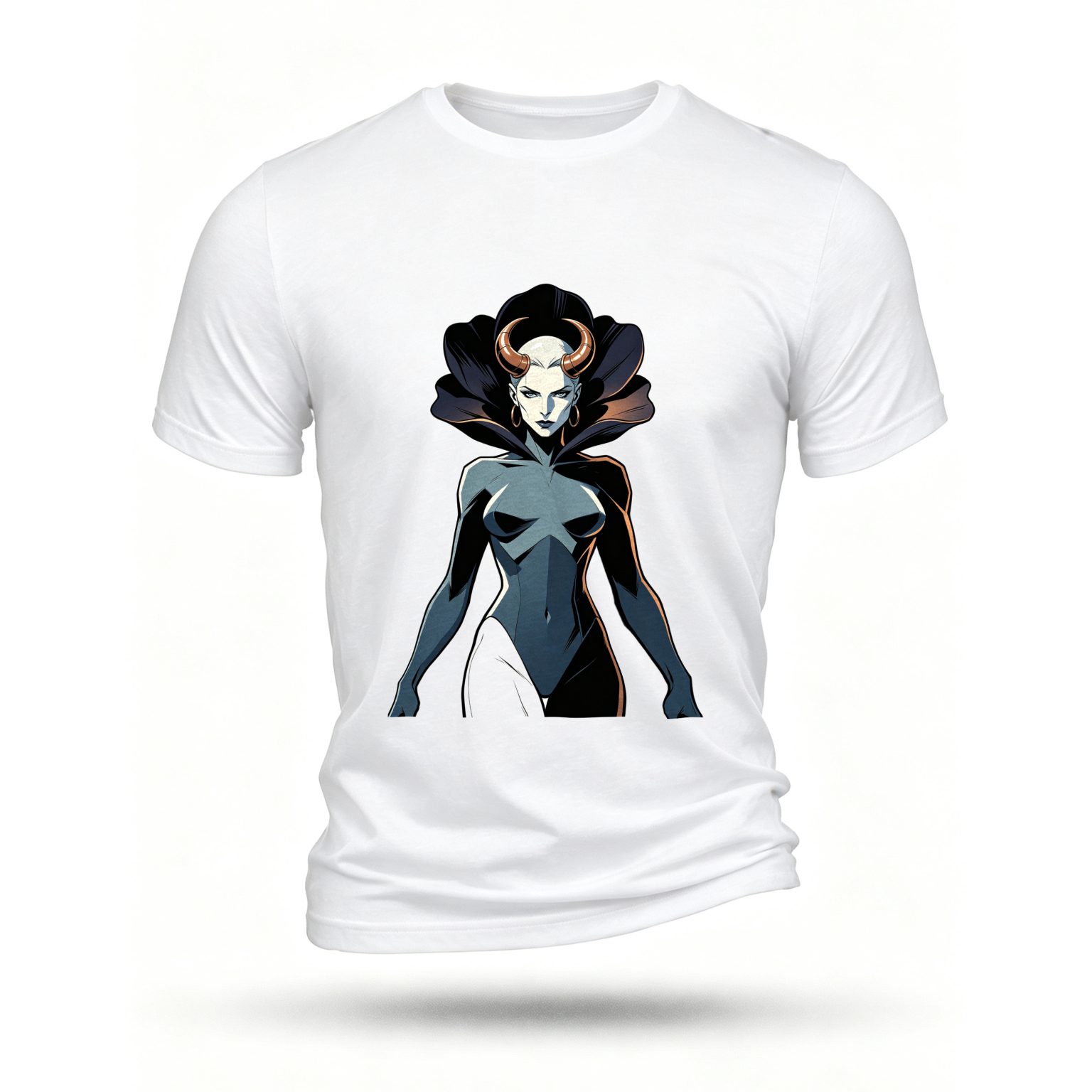 White T-shirt, front print