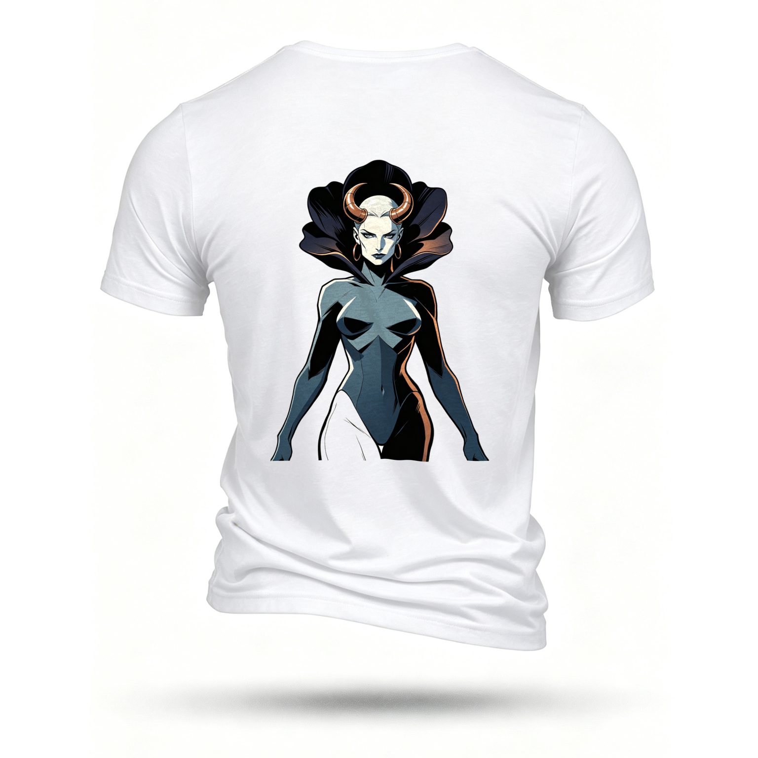 White T-shirt, back print