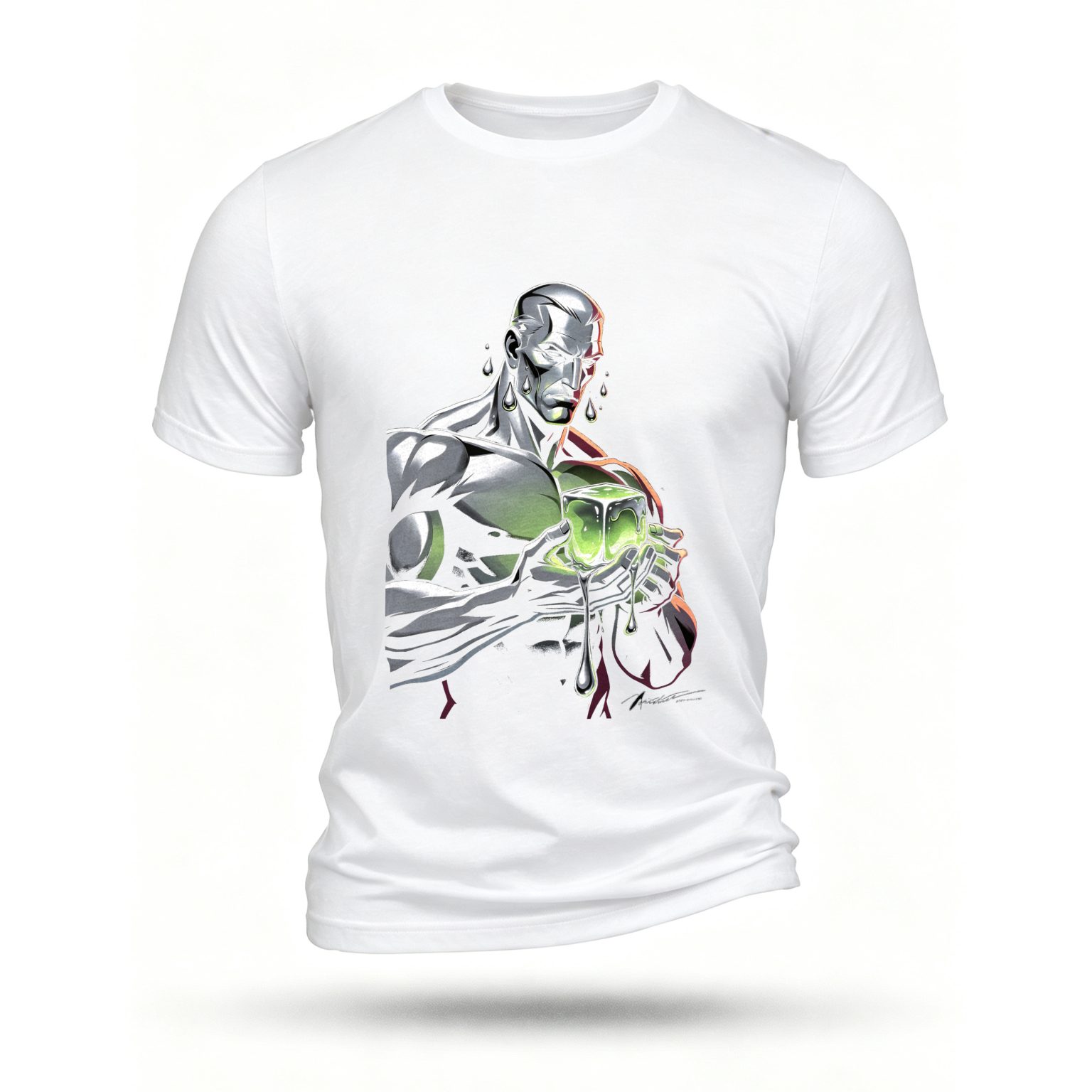 White T-shirt, front print