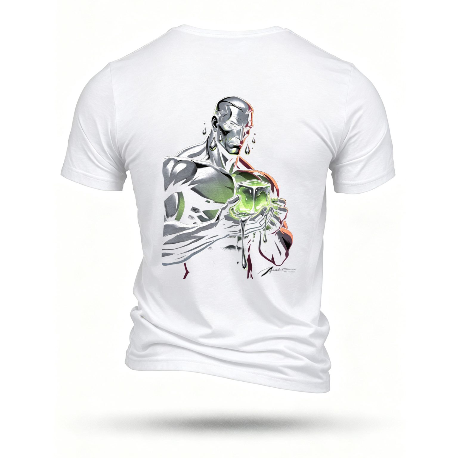 White T-shirt, back print